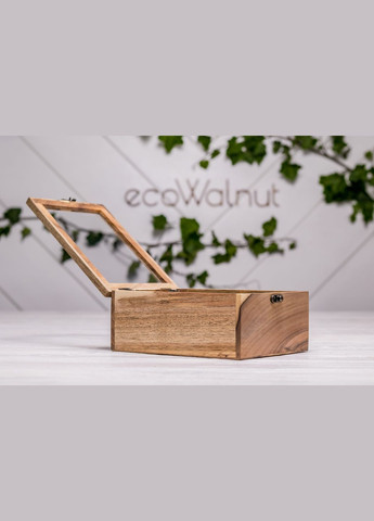 Коробочка для годинників зі скляною кришкою 4 EcoWalnut (295266121)