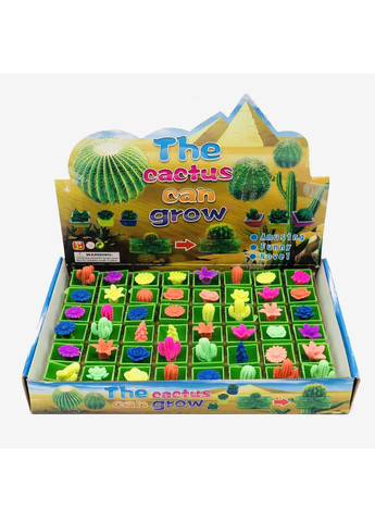 Набір зростаючих кактусів/квітів у горщиках - гідрогелеві (3×3 см, 8 шт. No Brand (366197592)