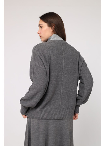 Темно-сірий демісезонний светр жіночий колір темно-сірий цб-00285748 Yuki
