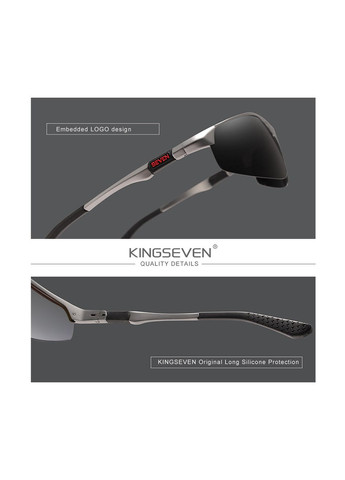 Чоловічі сонцезахисні окуляри для водіїв Спорт з поляризованими лінзами N9121 DESIGN Сірий No Brand (307084804)