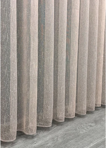 Тюль 1988т Лен Дождь капучино 350х270 см (42-1243) VR-Textil (392468469)