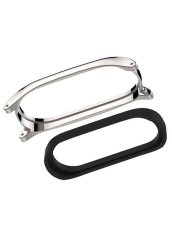 Кожаный ремешок Mijobs для фитнес-браслета Xiaomi Mi Smart Band 7 - Brown Silver Primo (333720300)