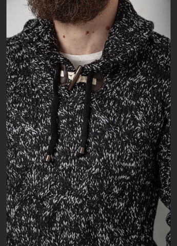 Комбінований зимовий светр чоловічий, колір чорний, 214r10303 Ager