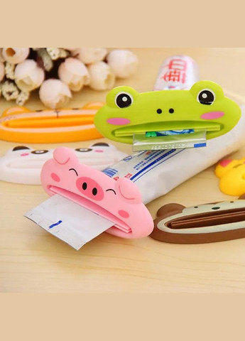 Дозатор зубной пасты с животными (кошка), держатель тюбика для лёгкого выдавливания зубной пасты. Жёлтый No Brand (346068962)