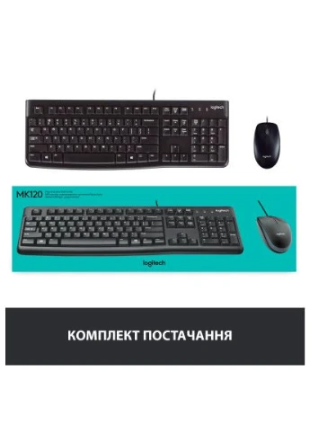 Комплект MK120 USB UA Black (920-002563) Logitech (397316575)