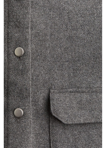 Серая демисезонная куртка-рубашка H&M