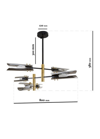 Люстра 761V1012-6 BK Levistella (315486686)