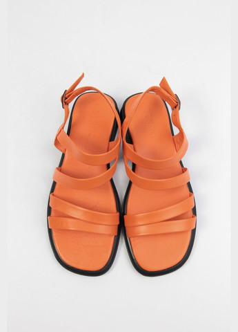 Оранжевые босоножки Benito без застежки