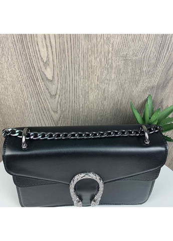 Детская мини сумочка клатч с подковой на плечо черная молочная из экокожи No Brand (351536730)