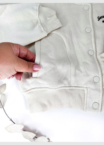 Кофта бомбер 122 см бежевий артикул Л1009 Zara (300361191)