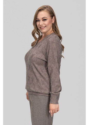 Кофейный демисезонный женский свитер из ангоры мелисса all posa (ap102600p) A'll Posa