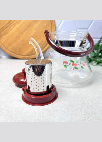 Чайник скляний заварювальний 1000 мл А-П (1040) A-Plus (307829083)