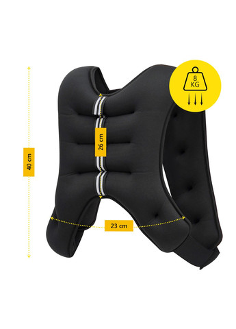 Жилет-утяжелитель для тренировок Weight Vest 8 кг Black Cornix XR-0344 (344588862)