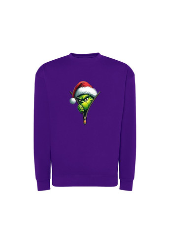 Фіолетовий новорічний світшот з принтом "ховаюсь від санти". the grinch (10411442842) ТiШОТКА (368571031)