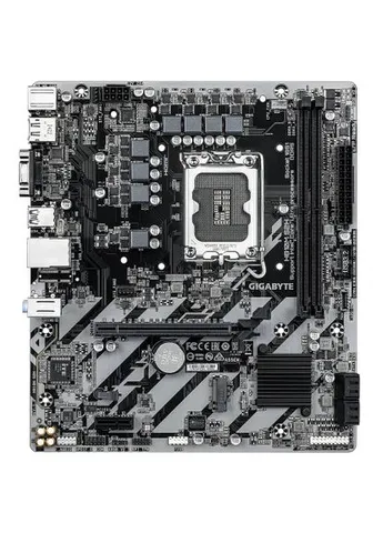 Материнська плата LGA1851, H810M S2H, H810, 2xDDR5, 1xPCI-E 4.0 x16, 1xPCI-E 3.0 x1, 4xSATA3, 1xM.2, Realtek 7.1, Realtek GbE, Gigabyte (363833856)