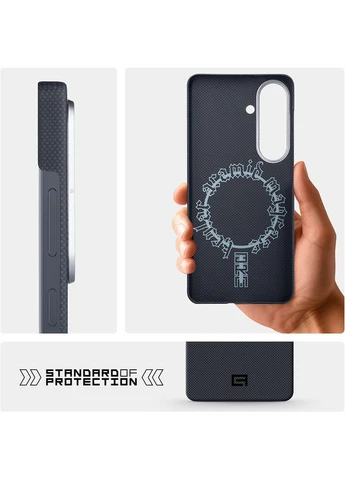 Чохол BlackIcon Aramid Plain MagCase для Samsung S25 Black (ARM90162) ArmorStandart (399515684)