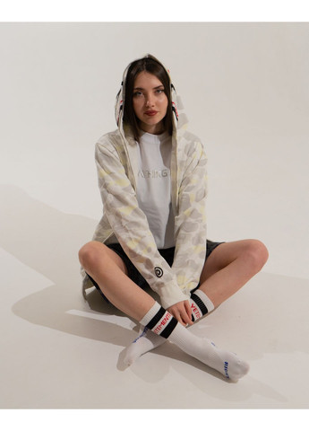 Толстовка біла Bape A Bathing Ape Shark White Camo Full Zip Hoodie Womens (356677641)