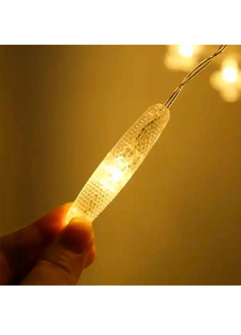 Гірлянда штора сніжинки новорічна світлодіодна з роботою від мережі 3 м 16 сніжинок 8 режимів світіння (482118-Prob) Тепла біла Unbranded (370688110)