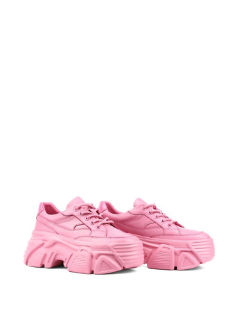 Рожеві всесезонні жіночі кросівки jr1083-1 рожевий шкіра MIRATON