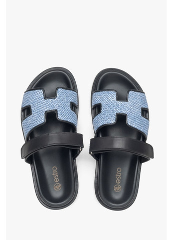 Шльопанці, колір синій Estro (372006165)