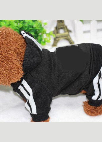 Спортивний костюм для котів Pet Style "Adidog" Чорний 2XL No Brand - (323236709)