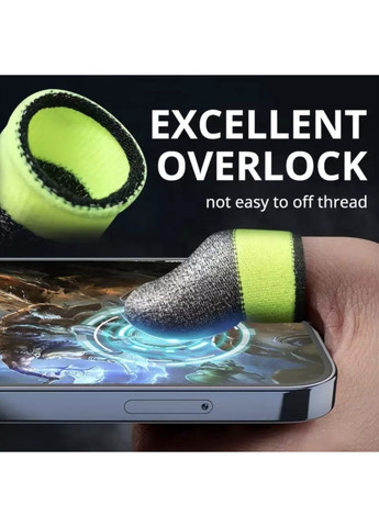 Напальчники игровые сенсорные (носки) для игр на телефоне CoD (геймпад триггеры ) 8 шт Серый OlaN (360898217)