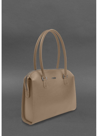 Женская кожаная сумка Business светло-бежевый Краст BlankNote (348359292)