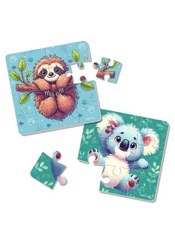 Детский мягкий пазл "Ленивец и коала" VT1102-40, 25 элементов Vladi toys (334152460)