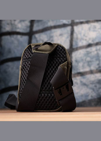 Небольшая слинг сумка для путешествий из качественного текстиля 22871 Зеленый Vintage (329151145)