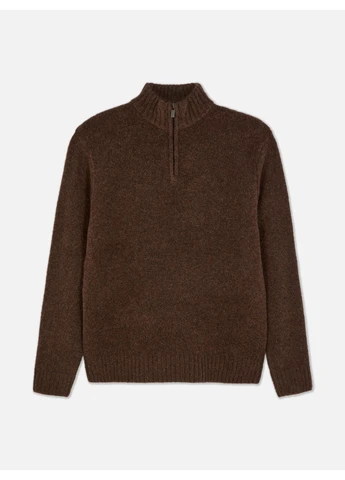 Коричневый свитер зима,коричневый, Primark