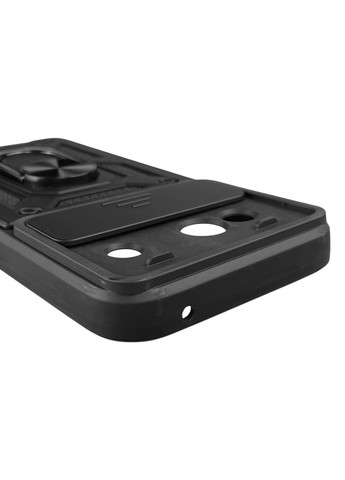 Чохол для Pixel 8A броньований з кільцем-тримачем зі шторкою на гугл піксель 8а чорний rg1 Google (366019106)