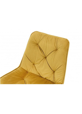 Кухонний стілець Prado велюр Каррі/Чорний Мікс Меблі 855255-01 855255 Мікс меблі (355468139)