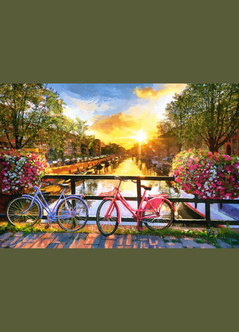 Пазл "Мальовничий Амстердам з велосипедами", 1000 шт (C104536) Castorland (290841488)