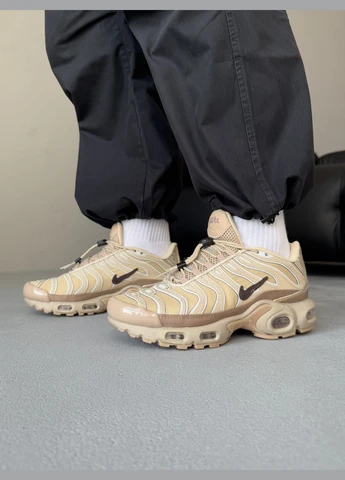 Бежеві Осінні кросівки чоловічі і жіночі nike air max plus 'sesame' | найк аір макс плюс бежеві No Brand