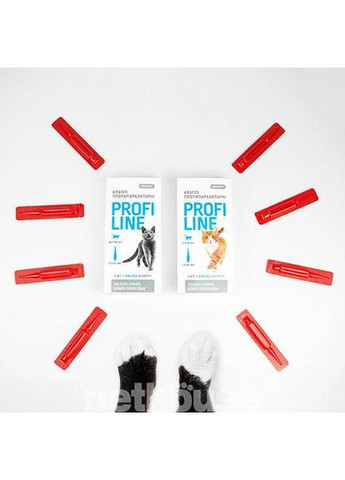Капли PROFILINE для кошек до 4 кг инсектоакарицид 1 пипетка по 0,5 мл ProVET (356568198)