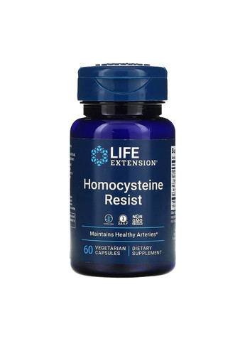 Добавка Homocysteine Resist - 60 vcaps Life Extension (285787765)