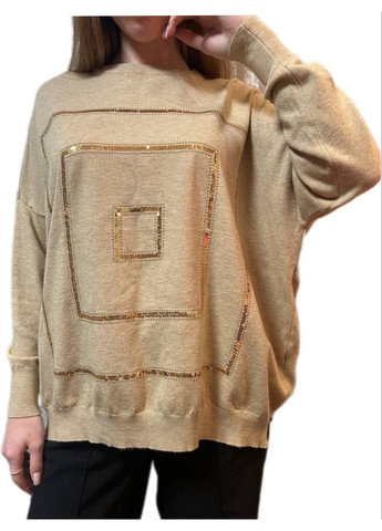 Бежевий демісезонний джемпер No Brand