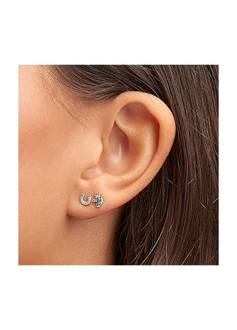 Серебряная серьга "Моя удача" ME 298369CZ Kabluchka (355347121)