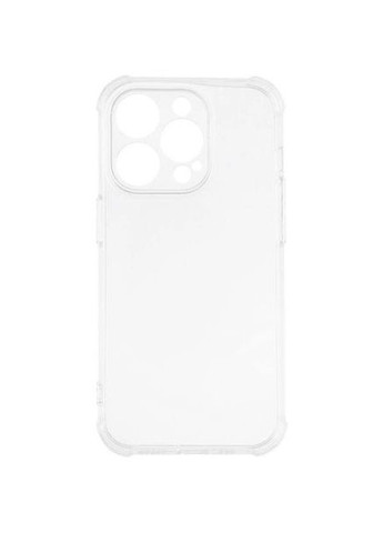 Силиконовый противоударный чехол панель на iPhone 14 Pro Max с защитой камеры прозрачный (X050905) Case (349843703)