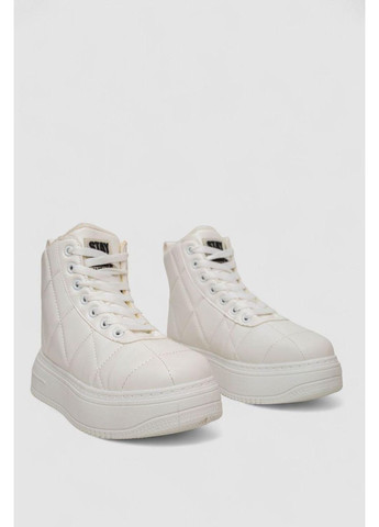 Білі кеди жіночі на хутрі,, 248rk09 No Brand