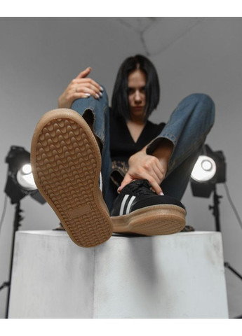 Женские кроссовки Campus black/white No Brand чёрные демисезоны (361230437)