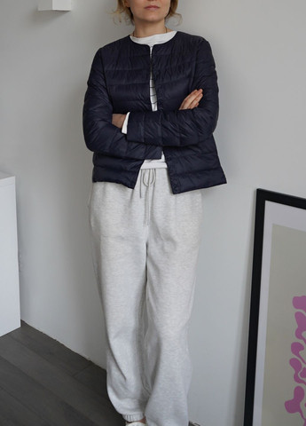 Темно-синій Пуховик One