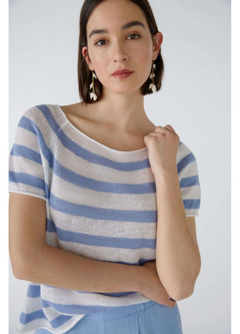 Комбинированная женская футболка разные цвета Oui