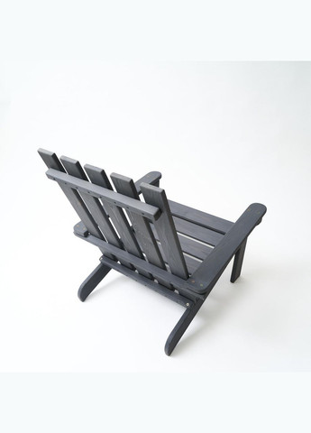 Кресло дачное деревянное складное шезлонг для зоны отдыха дома, дачи, сада, веранды из сосны, цвет графит No Brand (346530770)