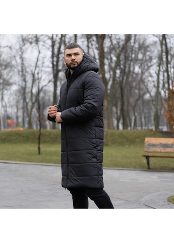 Черный зимний Пуховик No Brand