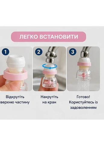 Гибкая Насадка на Кран Поворотный Аэратор для Экономии Воды 360° с Двумя Режимами Распыления MS (391462788)
