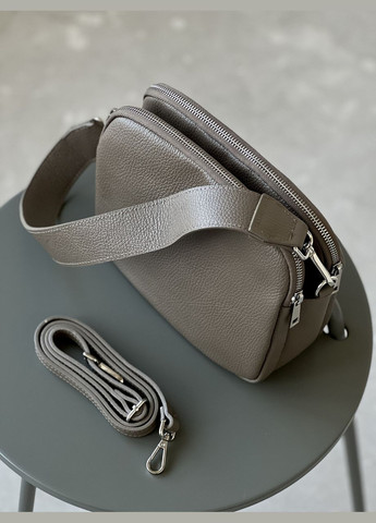 Жіноча шкіряна сумка LUNA тауп 805002 Vera Pelle (322678066)