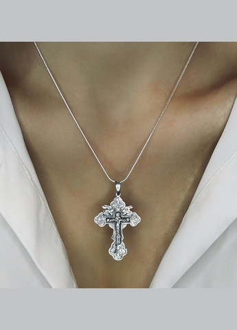 Хрестик чернХрестик чернений зі срібла з образом розп’яття Ісуса Христа Family Jewelry House (338438261)