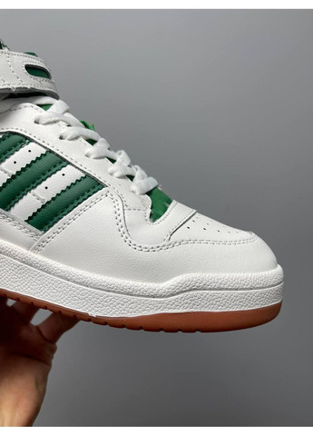 КРОСІВКИ ЖІНОЧІ ADIDAS FORUM WHITE GREEN HIGH АДІДАС ФОРУМ No Brand сірі демісезони (369393158)