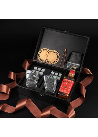 Набор из хрусталя для виски | Секция под алкоголь в подарочной коробке Bohemia Zig-Zag 300 мл Handmade WS209S (364988921)
